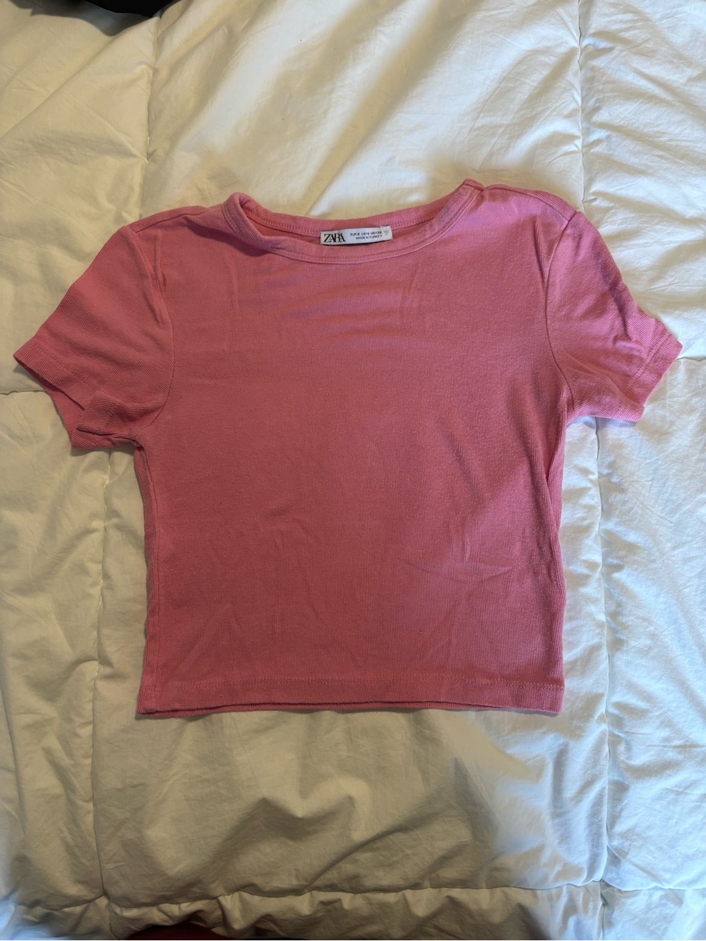 ZARA Short Sleeve Crop Tee